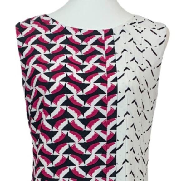 Donna Morgan Pea in the Pod Women's Maternity Black Pink Geo Print Size Large - Picture 7 of 13